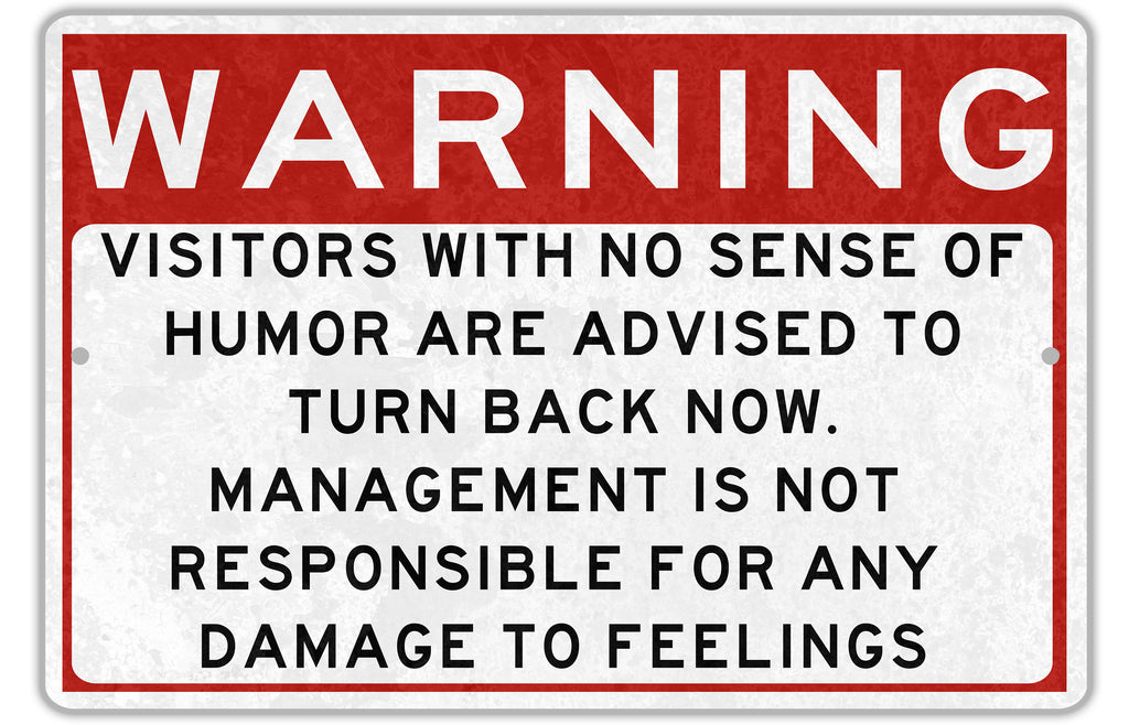Metal Warning Sign, Not Responsible For Feelings, Sense Of Humor, Do Not Dumb, Funny Sarcastic Sign, Metal Garage Sign, Shop Sign, Dad Gift — photo 3