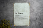 Indiana State Definition - Metal Sign -  State Decor - Indiana State Pride — photo 2