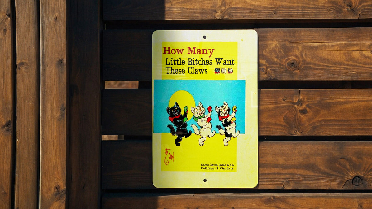 How Many Little Bitches Want These Claws - Three Little Kittens Parody Childrens Book - Funny Gift - Funny Wall Decor - Funny Vintage Decor — photo 1