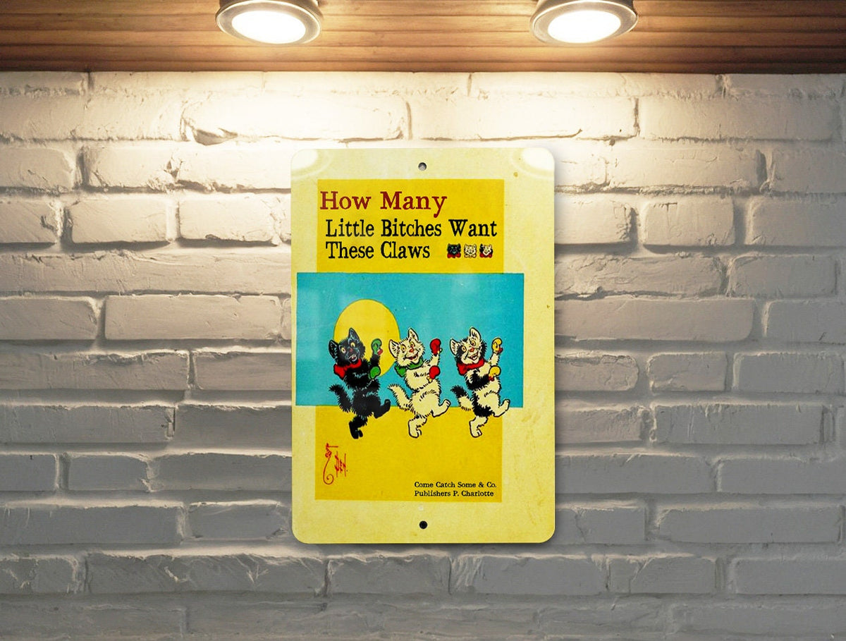 How Many Little Bitches Want These Claws - Three Little Kittens Parody Childrens Book - Funny Gift - Funny Wall Decor - Funny Vintage Decor — photo 4