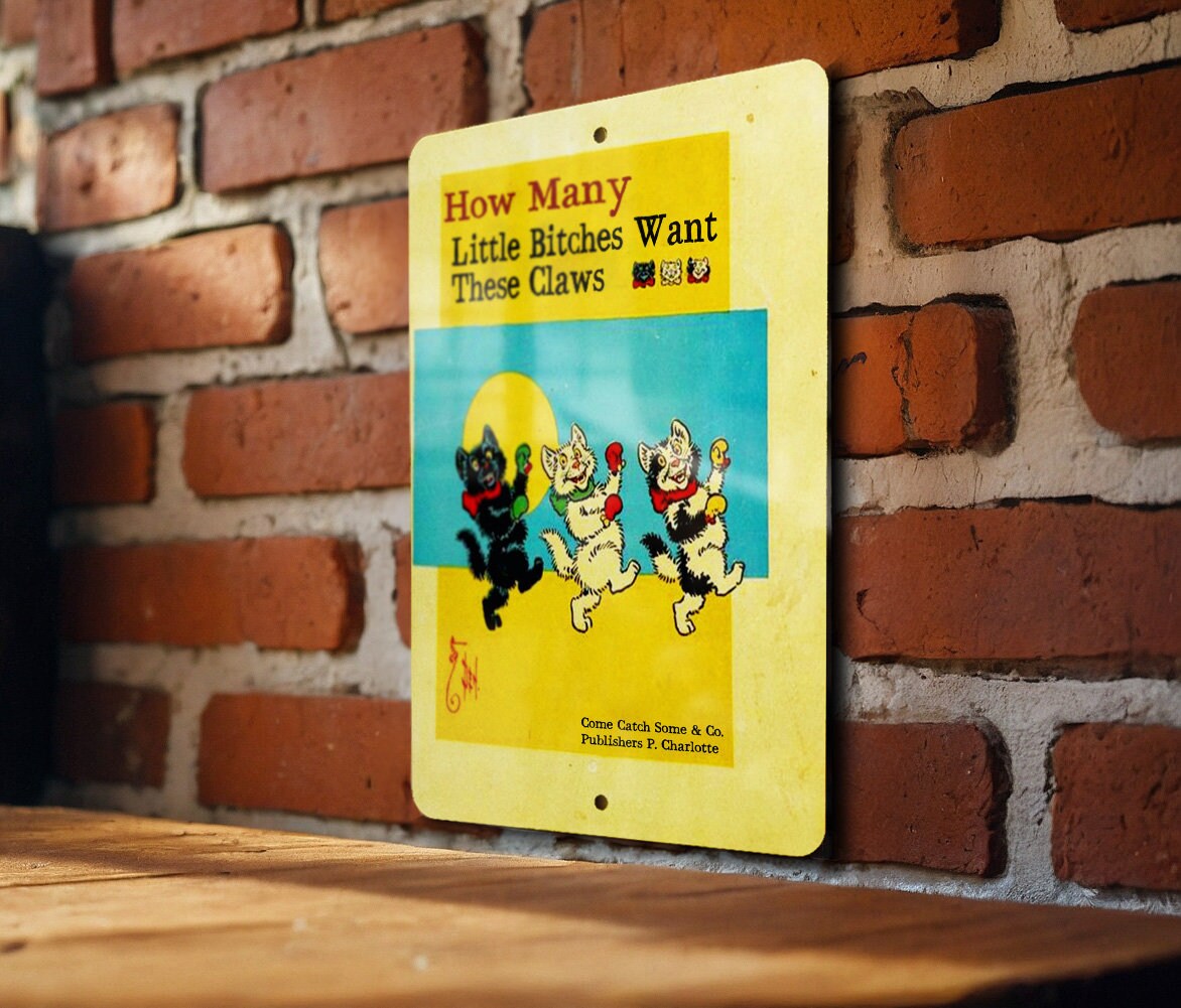 How Many Little Bitches Want These Claws - Three Little Kittens Parody Childrens Book - Funny Gift - Funny Wall Decor - Funny Vintage Decor — photo 5