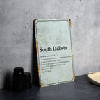 South Dakota State Definition - Metal Sign -  State Decor - South Dakota State Pride — photo 3