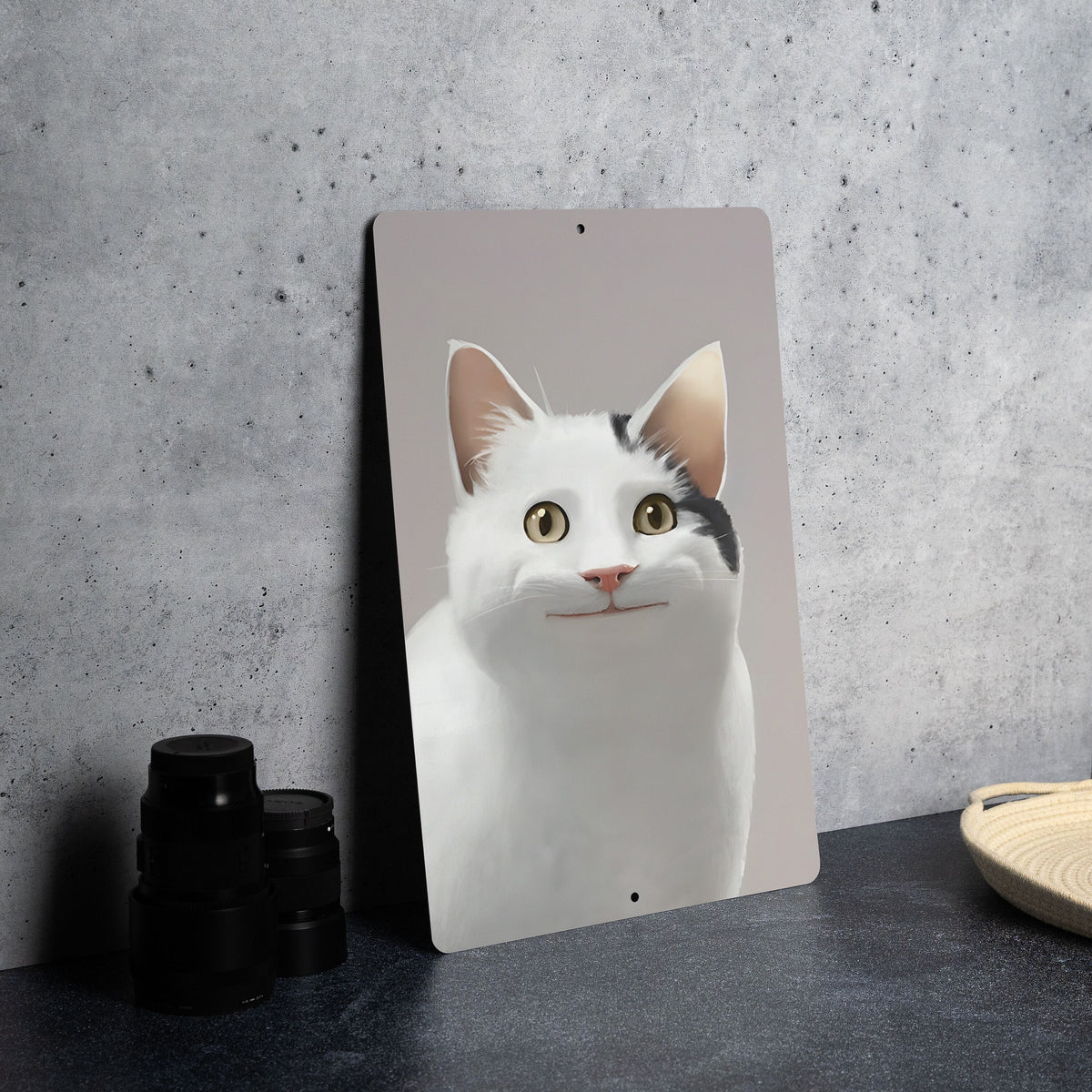 Polite Cat Meme Metal Sign - Courteous Cat Decor, Gentleman Cat Wall Art, Meme Humor, Respectful Feline Sign, Funny Home Decor — photo 3