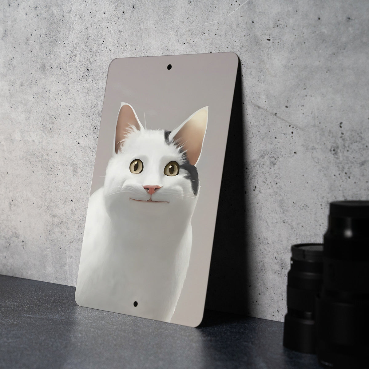 Polite Cat Meme Metal Sign - Courteous Cat Decor, Gentleman Cat Wall Art, Meme Humor, Respectful Feline Sign, Funny Home Decor — photo 6