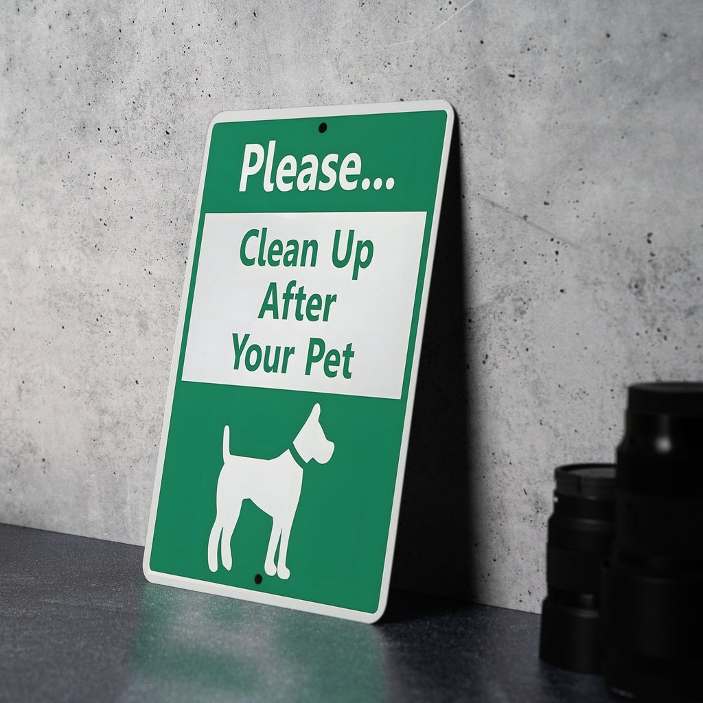 Dog Waste Sign - Eco Metal, Responsible Pet, Outdoor Etiquette — photo 6