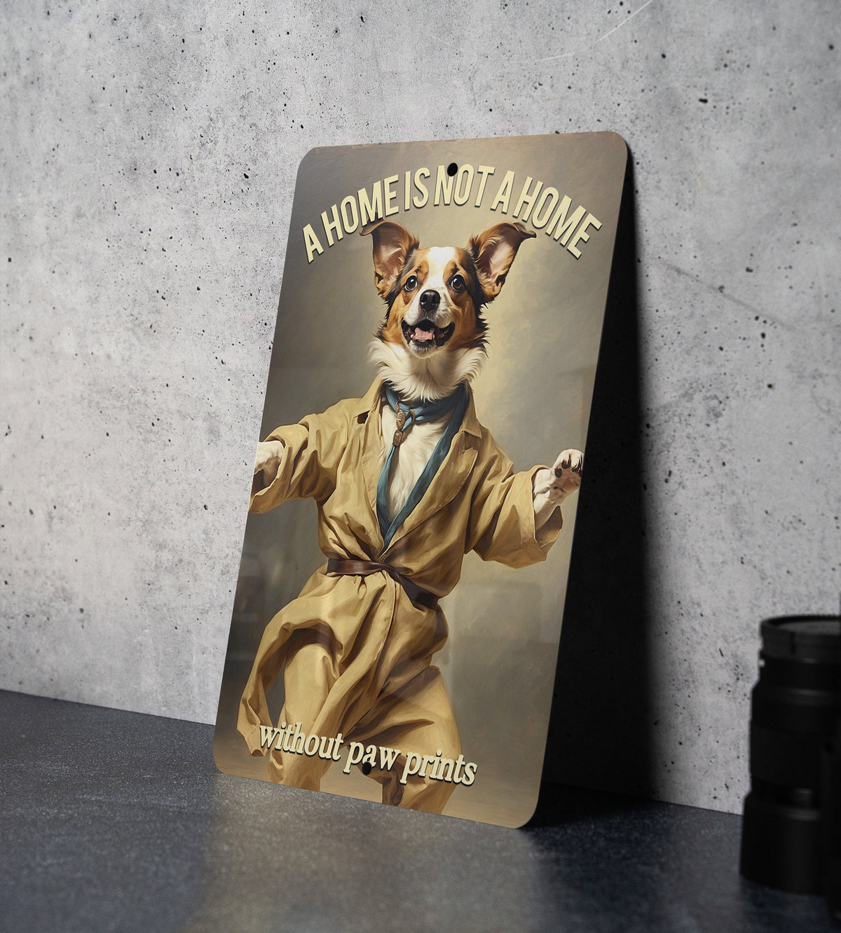 A Home is Not a Home Without Paw Prints Metal Sign, Pet Lover Decor, Animal Home Sign, Paw Print Wall Art, Pet Owner Gift — photo 2