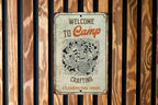 Welcome to Camp Crafting Metal Sign, Craft Room Welcome, DIY Camp Decor, Crafting Retreat Sign, Creative Getaway Art — photo 6