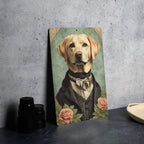 Victorian Portrait of a Labrador Retriever Metal Sign, Vintage Dog Art, Home Decor, Pet Lover Gift, Wall Hanging, Animal Portrait — photo 4