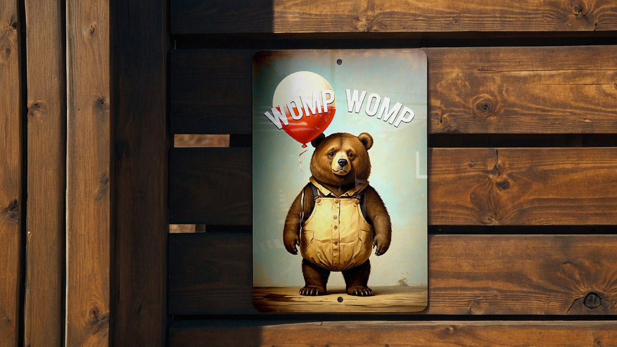 Womp Womp Metal Sign - Dismissive Humor, Funny Sound Effect, Cheeky Quote — photo 4