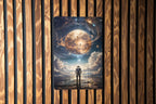 Astronaut Themed Planet Wall Art Metal Sign - Space Exploration, Cosmic Art, Sci-Fi Decor, Galaxy Design, Outer Space — photo 6