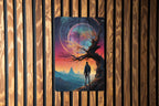 Sci-Fi Alien Themed Wall Art Metal Sign - Extraterrestrial Encounter, Space Beings, Cosmic Mystery, Alien Landscape, Future World — photo 1