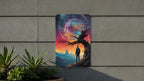 Sci-Fi Alien Themed Wall Art Metal Sign - Extraterrestrial Encounter, Space Beings, Cosmic Mystery, Alien Landscape, Future World — photo 3