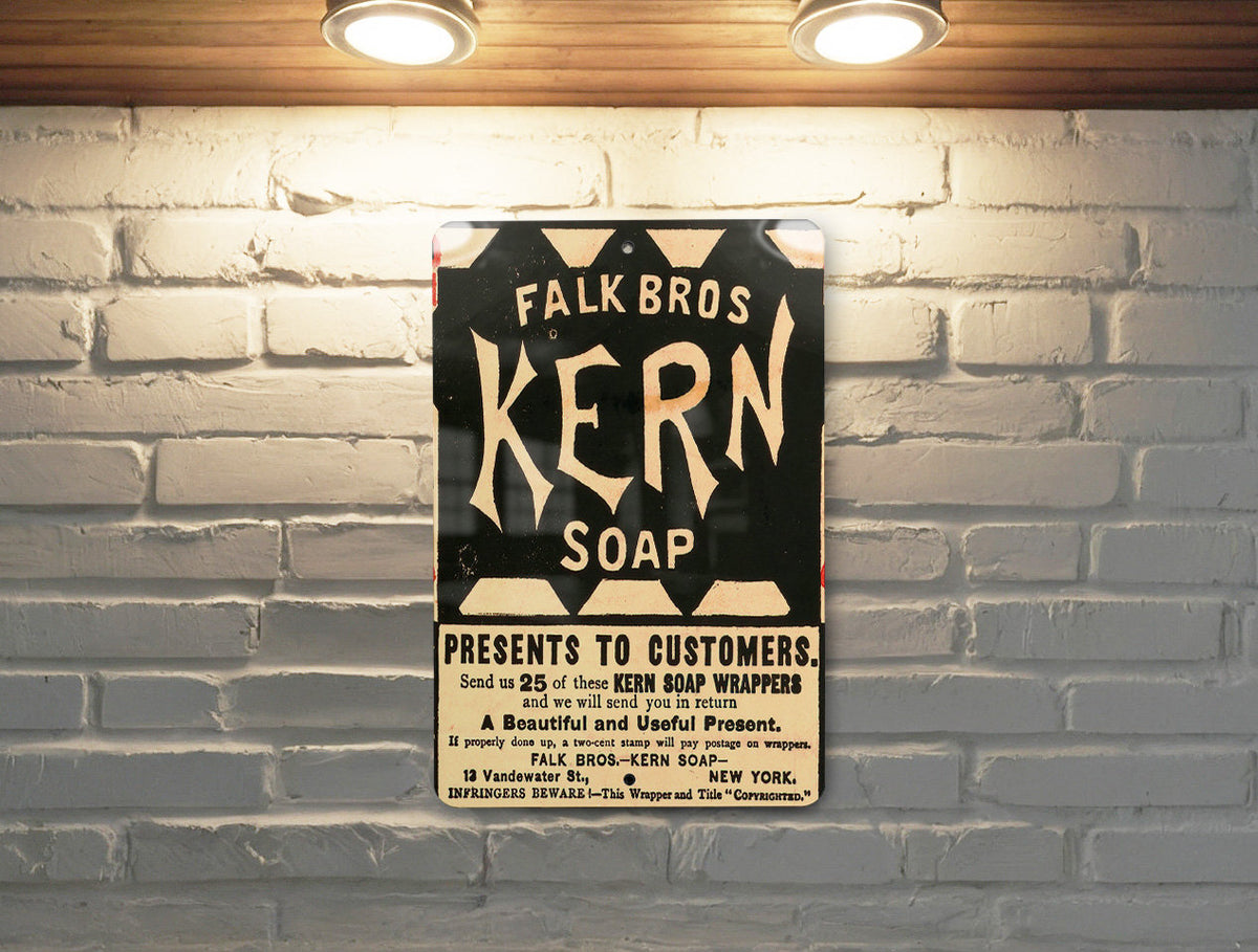 Falk Bros Kern Soap Metal Poster - Vintage Laundry Sign, Classic Soap Ad — photo 1
