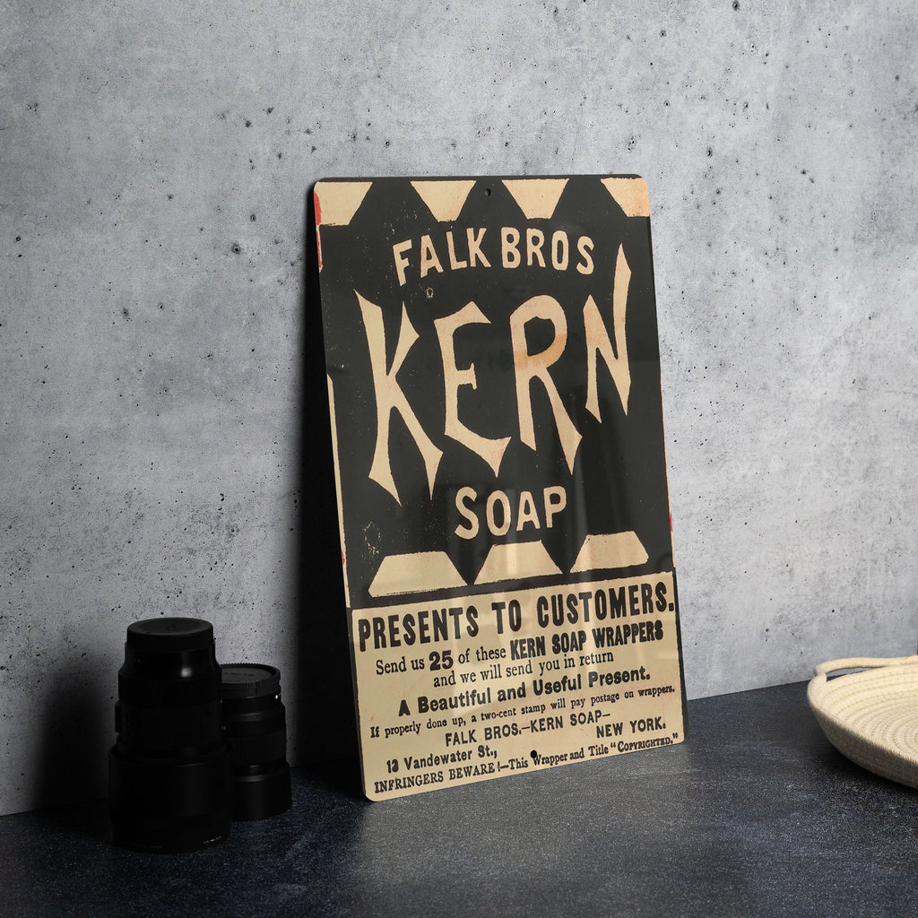 Falk Bros Kern Soap Metal Poster - Vintage Laundry Sign, Classic Soap Ad — photo 5