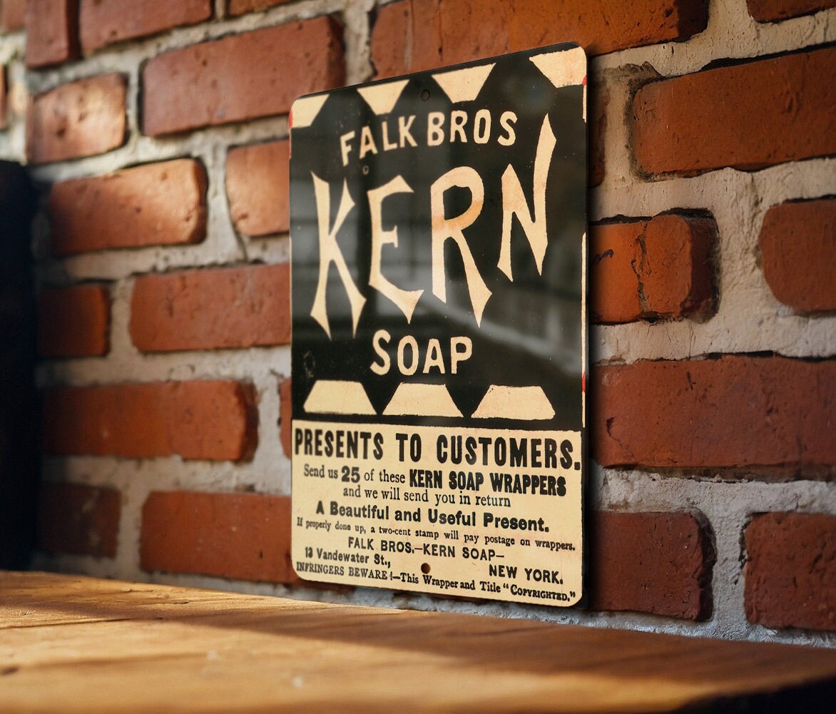 Falk Bros Kern Soap Metal Poster - Vintage Laundry Sign, Classic Soap Ad — photo 6