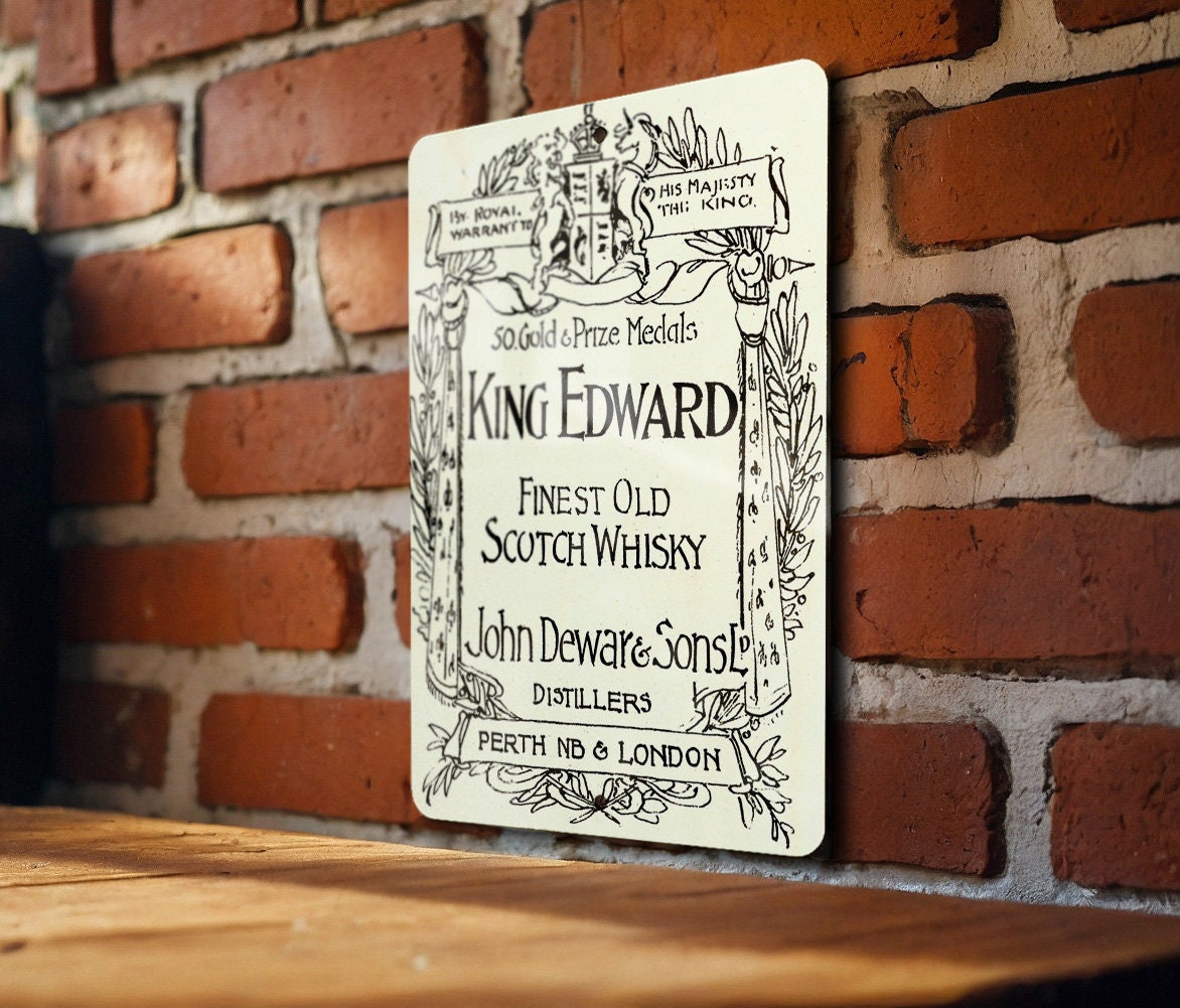 King Edward Scotch Whisky Vintage Metal Poster - Retro Liquor Ad, Bar Wall Decor — photo 5