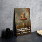 Nice Place in Your Head Metal Poster - Mental Wellness, Thoughtful Living, Mindful Quote, Inner Peace, Positive Mindset — photo 1