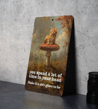 Nice Place in Your Head Metal Poster - Mental Wellness, Thoughtful Living, Mindful Quote, Inner Peace, Positive Mindset — photo 7