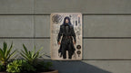 DnD Inspired Ninja Sketch Wall Art Metal Sign - Fantasy Stealth, RPG Warrior, Dungeon Explorer, Adventure Art, Role Play Decor — photo 2