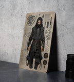 DnD Inspired Ninja Sketch Wall Art Metal Sign - Fantasy Stealth, RPG Warrior, Dungeon Explorer, Adventure Art, Role Play Decor — photo 7