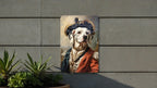 Victorian Fancy Dalmatian Metal Sign - Regal Spots, Noble Breed, Aristocratic Pose, Period Elegance, Spotted Companion Decor — photo 1