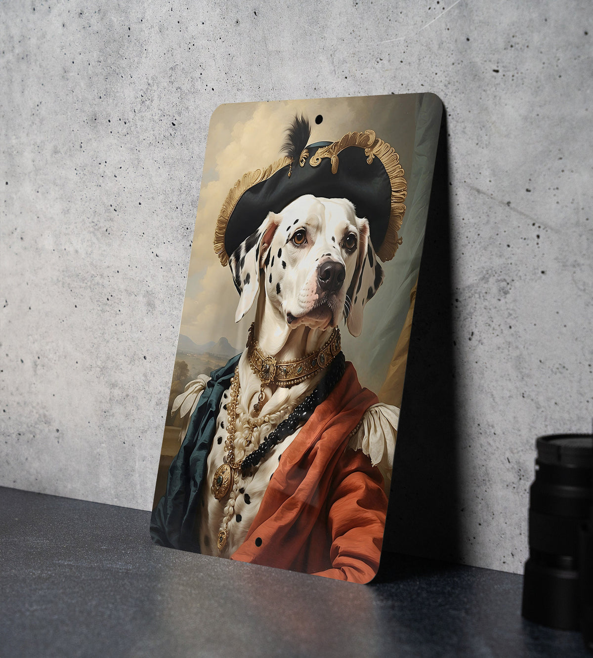 Victorian Fancy Dalmatian Metal Sign - Regal Spots, Noble Breed, Aristocratic Pose, Period Elegance, Spotted Companion Decor — photo 7