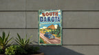 Retro Cartoon Metal Sign: A Nostalgic Journey to South DakotaRetro Cartoon, South Dakota, Metal Sign, Vintage Travel, Collectible Artifacts — photo 3