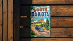 Retro Cartoon Metal Sign: A Nostalgic Journey to South DakotaRetro Cartoon, South Dakota, Metal Sign, Vintage Travel, Collectible Artifacts — photo 4