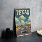 Retro Cartoon Visit Texas Metal Sign: Perfect Vintage DecorRetro Cartoon, Texas Metal Sign, Vintage Decor, Cartoon Visit, Texas Travel — photo 2