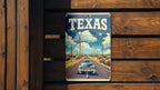 Retro Cartoon Visit Texas Metal Sign: Perfect Vintage DecorRetro Cartoon, Texas Metal Sign, Vintage Decor, Cartoon Visit, Texas Travel — photo 4