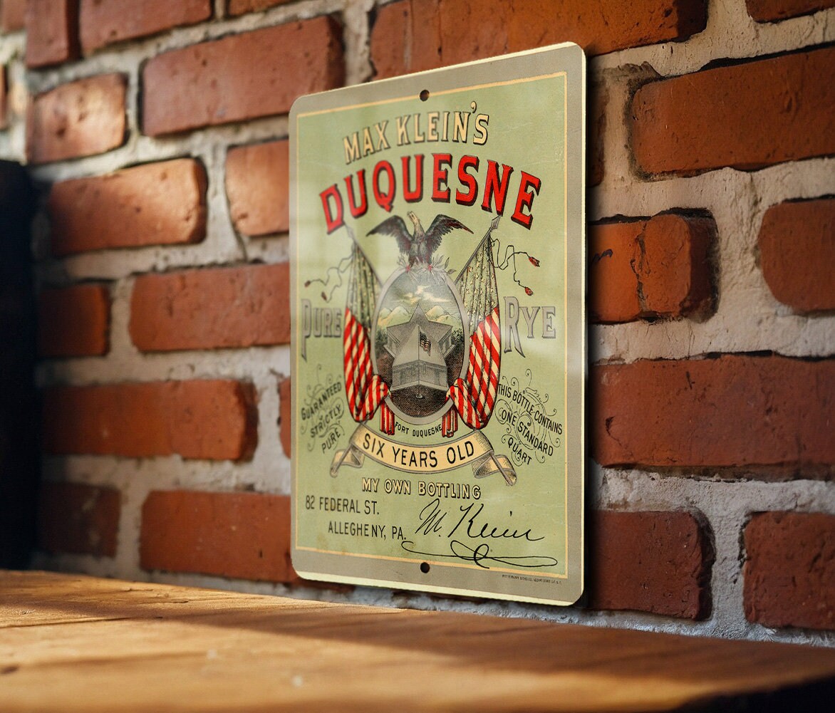 Max Kleins Duquesne Rye Metal Poster - Vintage Whiskey Ad, Classic Bar Decor — photo 5
