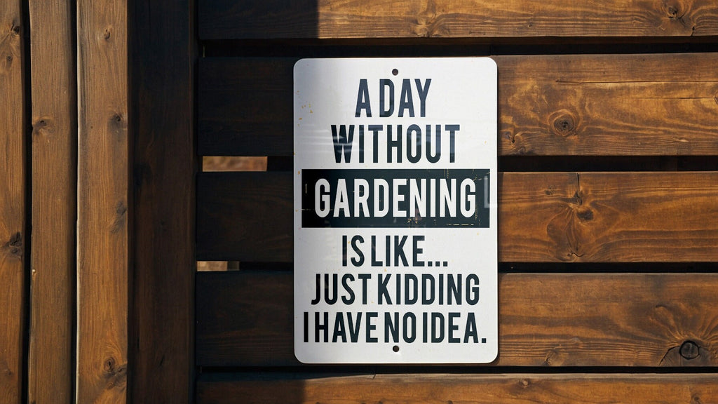 Day Without Gardening Metal Sign, Home Decor, Garden Lover Gift, Outdoor Signage, Wall Art — photo 6