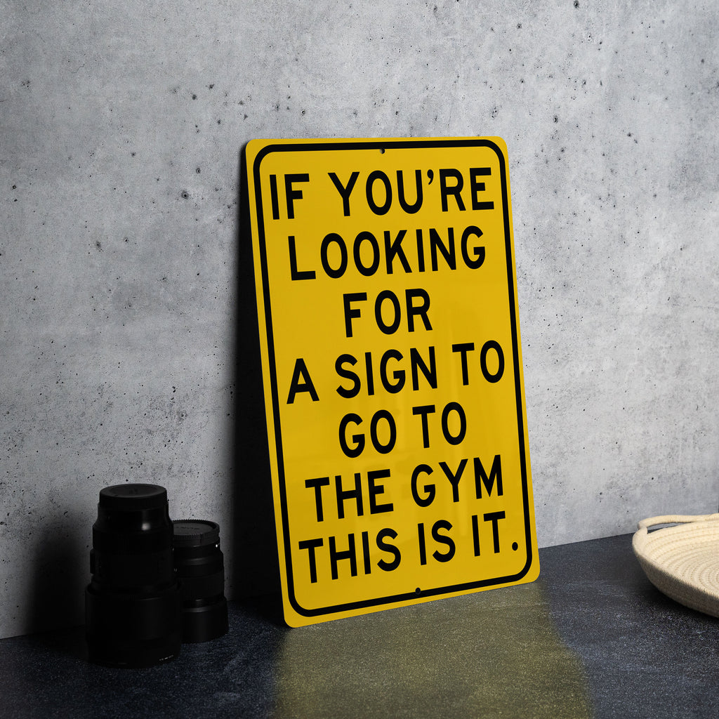 Motivational Gym Metal Sign, Workout Inspiration, Fitness Wall Decor, Home Gym Accessory, Exercise Room Art — photo 5