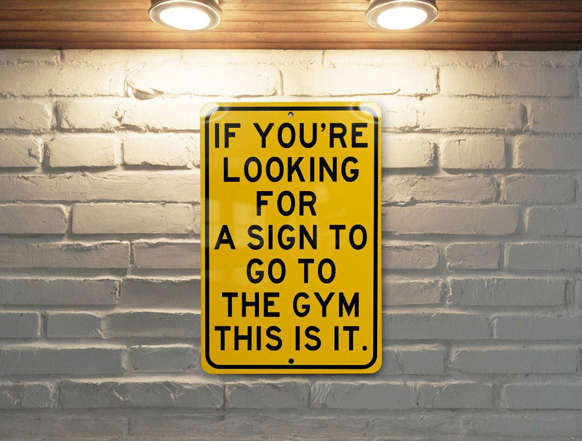 Motivational Gym Metal Sign, Workout Inspiration, Fitness Wall Decor, Home Gym Accessory, Exercise Room Art — photo 6