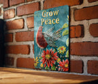 Metal Sign, Vintage Garden Decor, Peace Garden Sign, Rustic Outdoor Plaque, Home Garden Accessory — photo 3