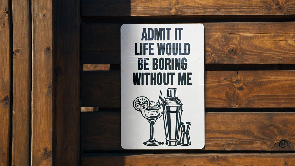 Alcohol Metal Sign, Bar Decor, Man Cave Accessory, Funny Wall Art, Home Pub Sign — photo 3