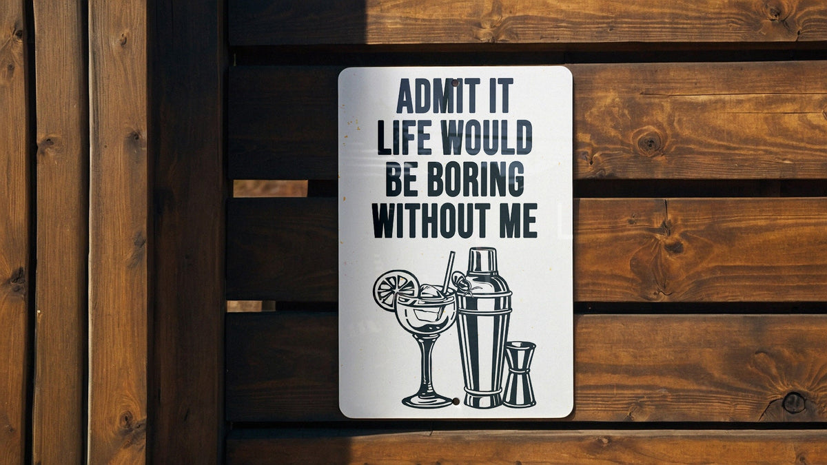 Alcohol Metal Sign, Bar Decor, Man Cave Accessory, Funny Wall Art, Home Pub Sign — photo 3