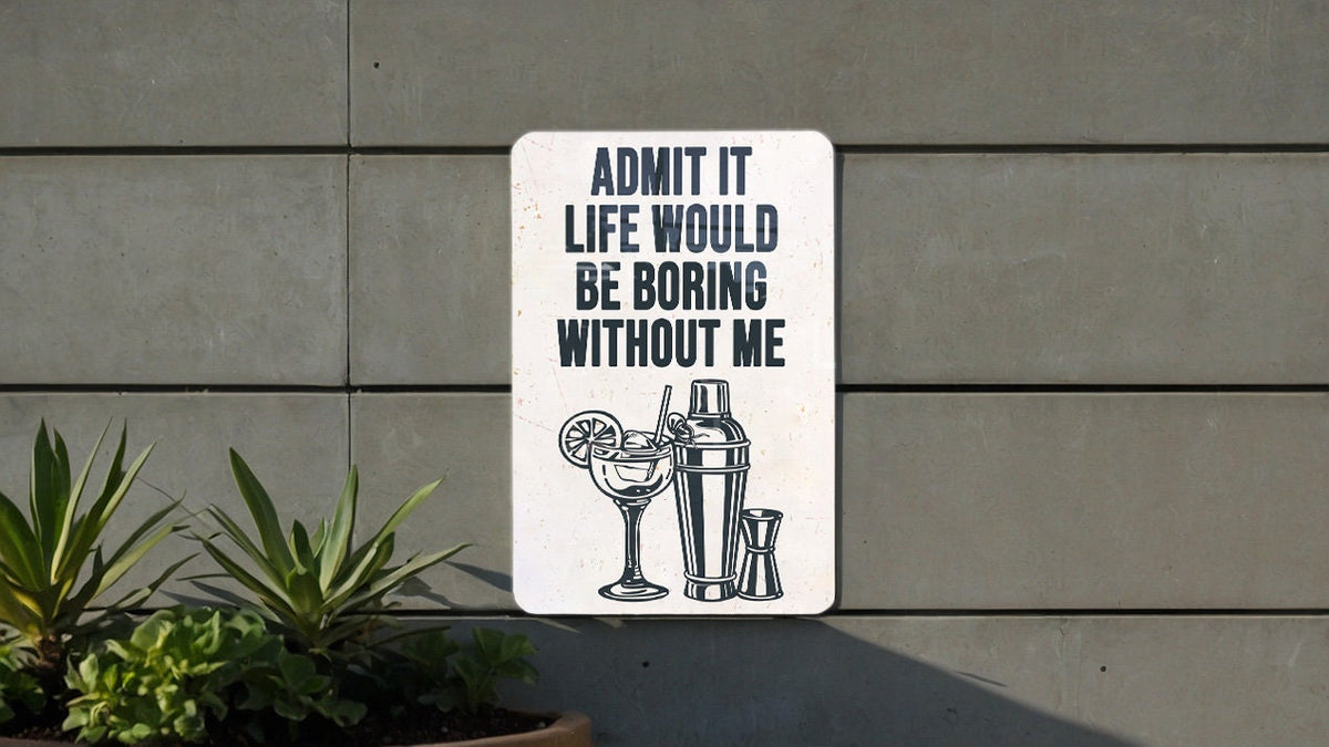 Alcohol Metal Sign, Bar Decor, Man Cave Accessory, Funny Wall Art, Home Pub Sign — photo 4