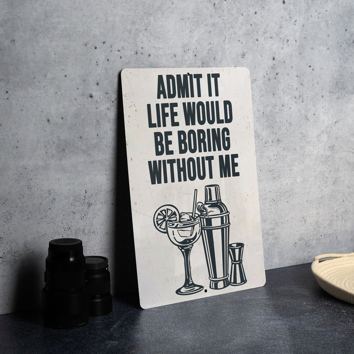 Alcohol Metal Sign, Bar Decor, Man Cave Accessory, Funny Wall Art, Home Pub Sign — photo 5