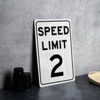 Speed Limit 2 MPH Sign - Custom Aluminum Sign for Controlled Zones — photo 1