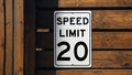Speed Limit 20 MPH Sign - Durable Traffic Safety Aluminum Signage — photo 1