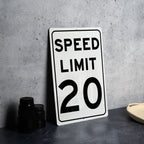 Speed Limit 20 MPH Sign - Durable Traffic Safety Aluminum Signage — photo 4
