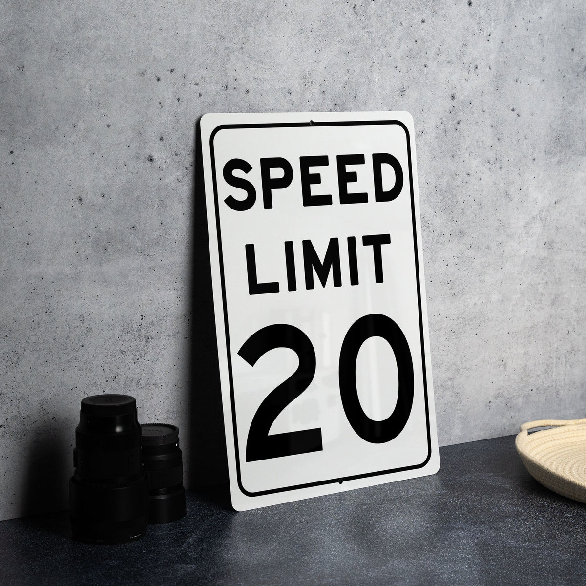 Speed Limit 20 MPH Sign - Durable Traffic Safety Aluminum Signage — photo 4