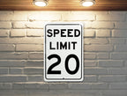 Speed Limit 20 MPH Sign - Durable Traffic Safety Aluminum Signage — photo 8