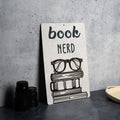 Book Nerd Metal Sign, Perfect Gift, Wall Decor, Book Lover, Home Library Decoration — photo 1