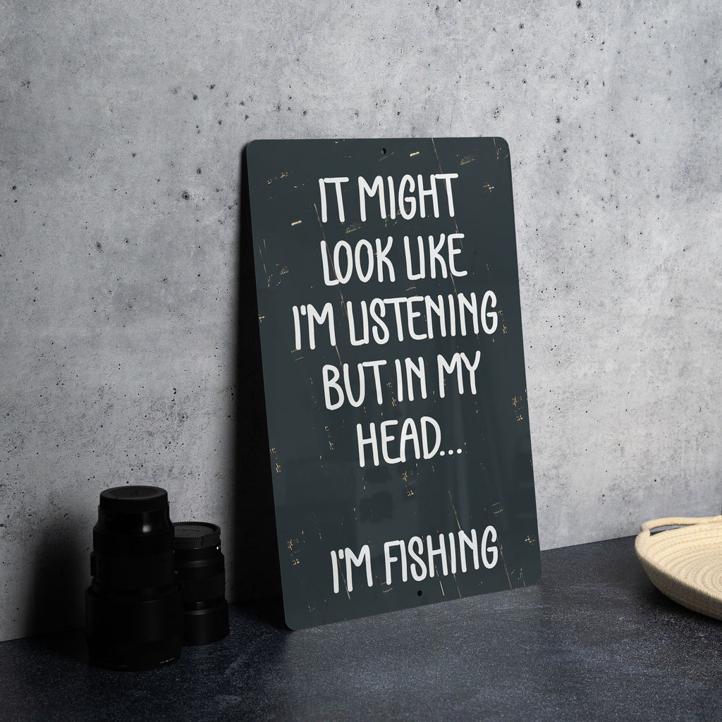Fishing Metal Sign, Home Decor, Man Cave Sign, Fishing Gift, Wall Art — photo 2
