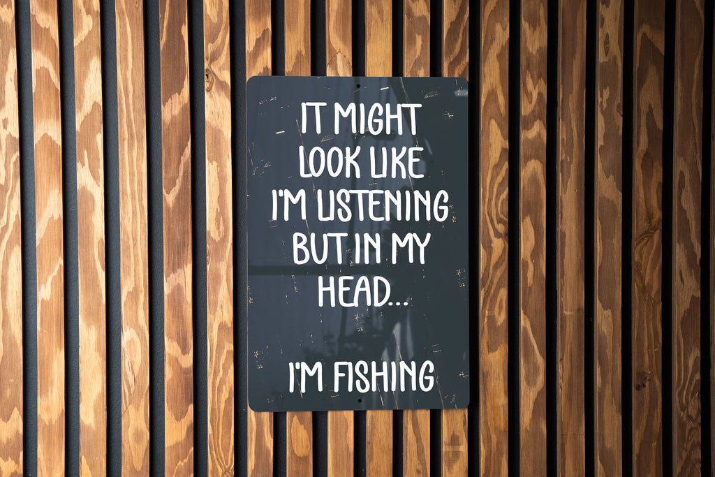 Fishing Metal Sign, Home Decor, Man Cave Sign, Fishing Gift, Wall Art — photo 4
