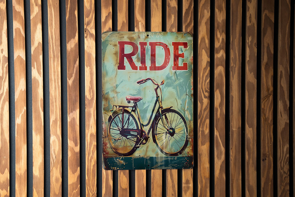 Vintage Bike Sign, Funny Cycling Decor, Retro Bicycle Art, Metal Sign Gift, Wall Hanging Idea — photo 5