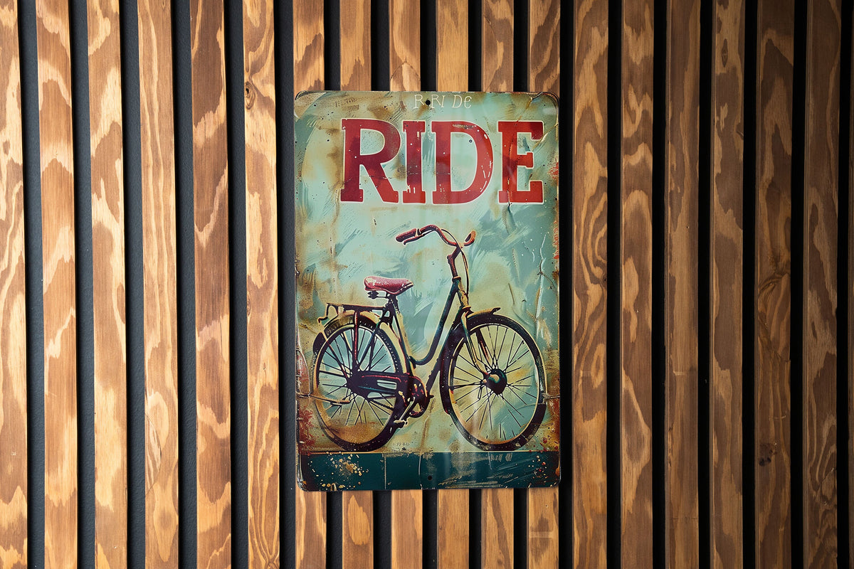Vintage Bike Sign, Funny Cycling Decor, Retro Bicycle Art, Metal Sign Gift, Wall Hanging Idea — photo 5