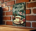 Vintage English Breakfast Tea Metal Sign - Kitchen Decor, Breakfast Tea Sign, Vintage Style Sign, Kitchen Wall Art, Tea Lover Gift — photo 1